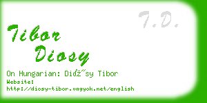 tibor diosy business card